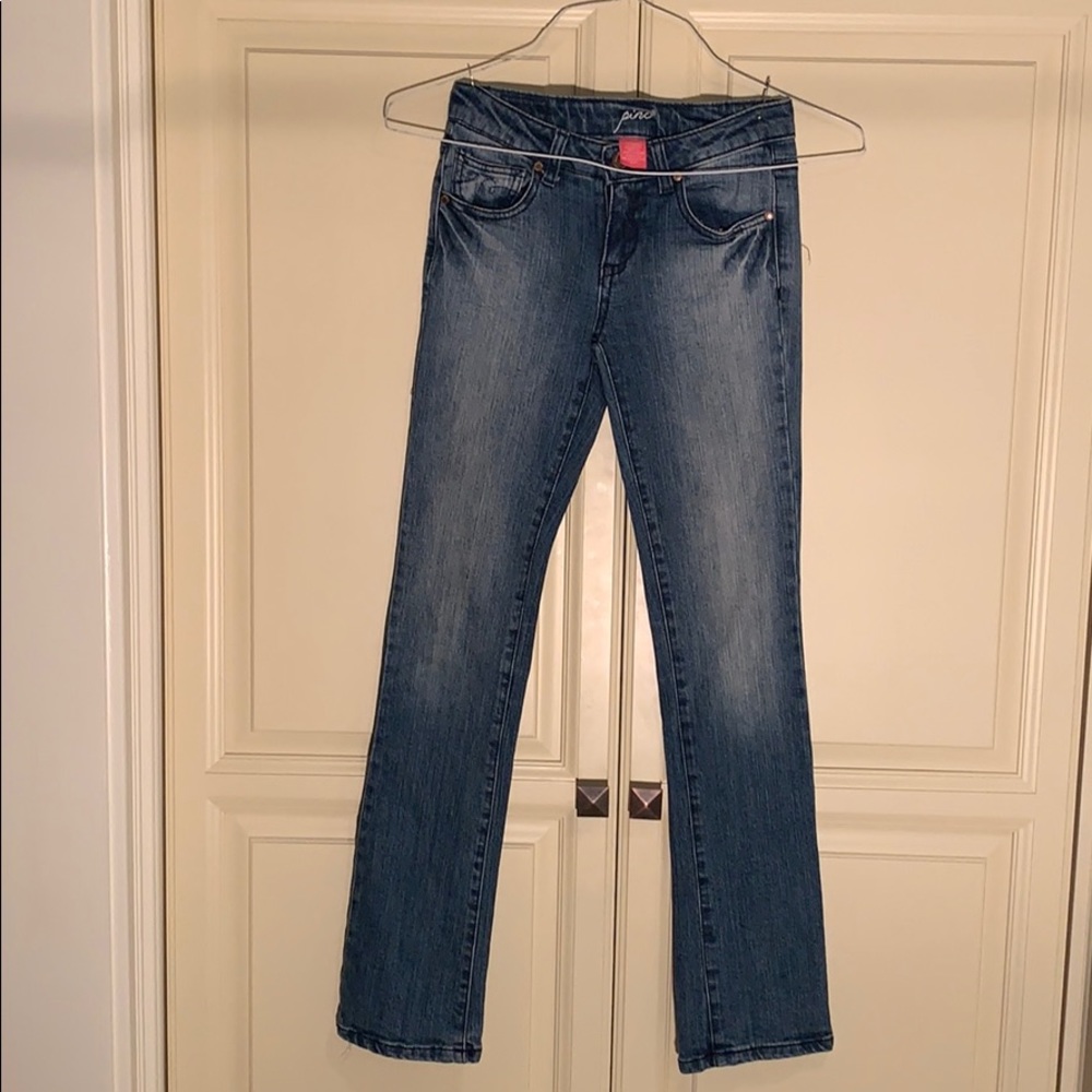 Pinc girls blue jeans